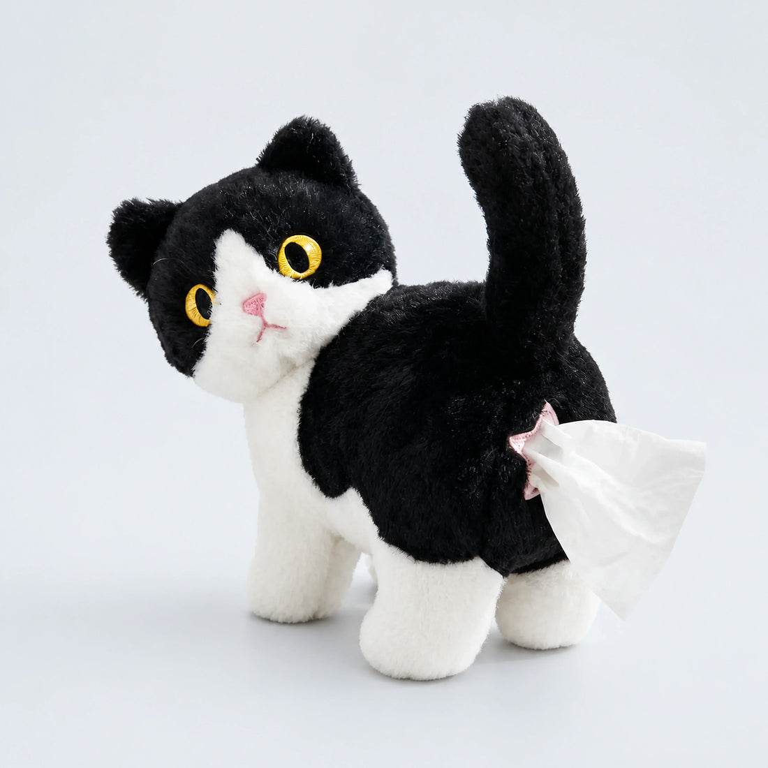 Plush Black Cat Tissue Box Dispenser – 1 or 2 Pack