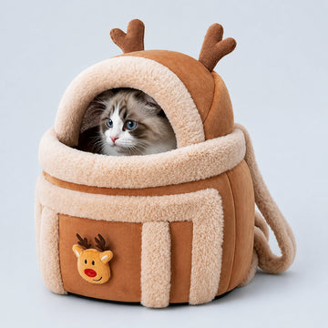 Plush Winter Pet Carrier Backpack – 6 Styles, 2 Sizes