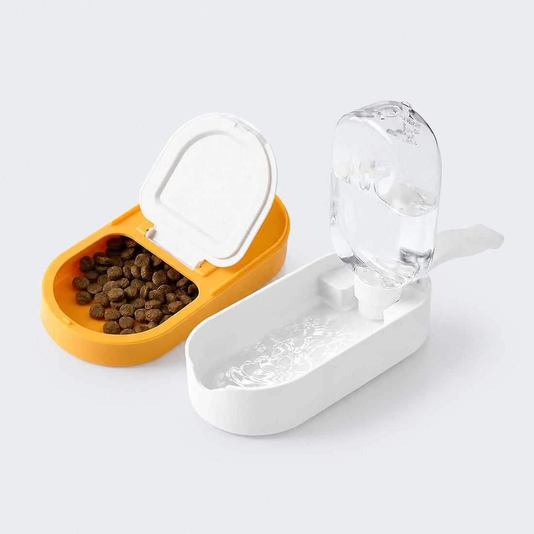 Portable 2-in-1 Pet Water Bottle & Food Bowl