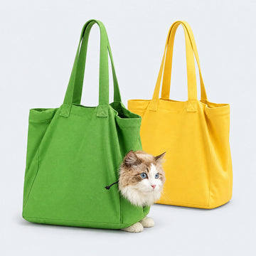 Portable Cat Carrier Bag in Yellow or Green