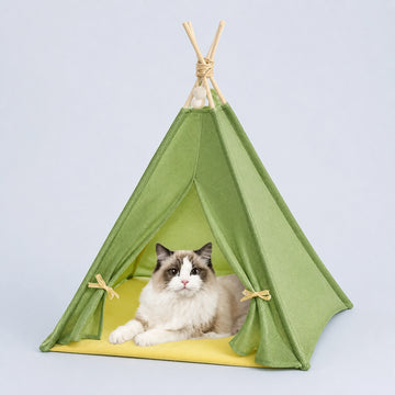 Portable Tent-Style Cat House Bed for Pets up to 5kg