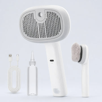 Rechargeable Cool-Mist Self-Cleaning Pet Brush – 2 Colors