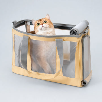 Roll-Up Mesh Pet Carrier Tote – 3 Colors