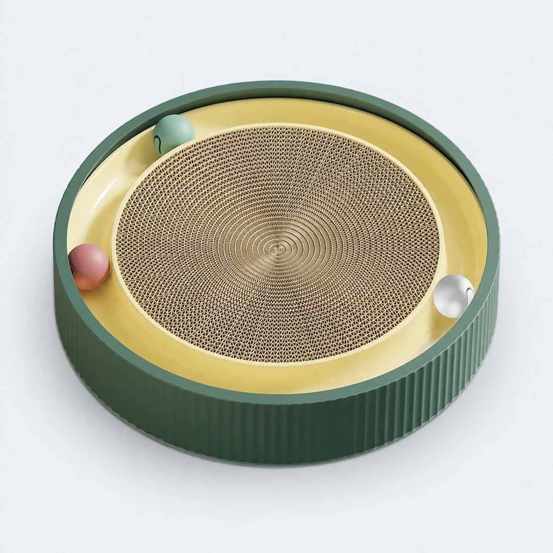 Round Cat Scratcher with Ball Track – 6 Styles