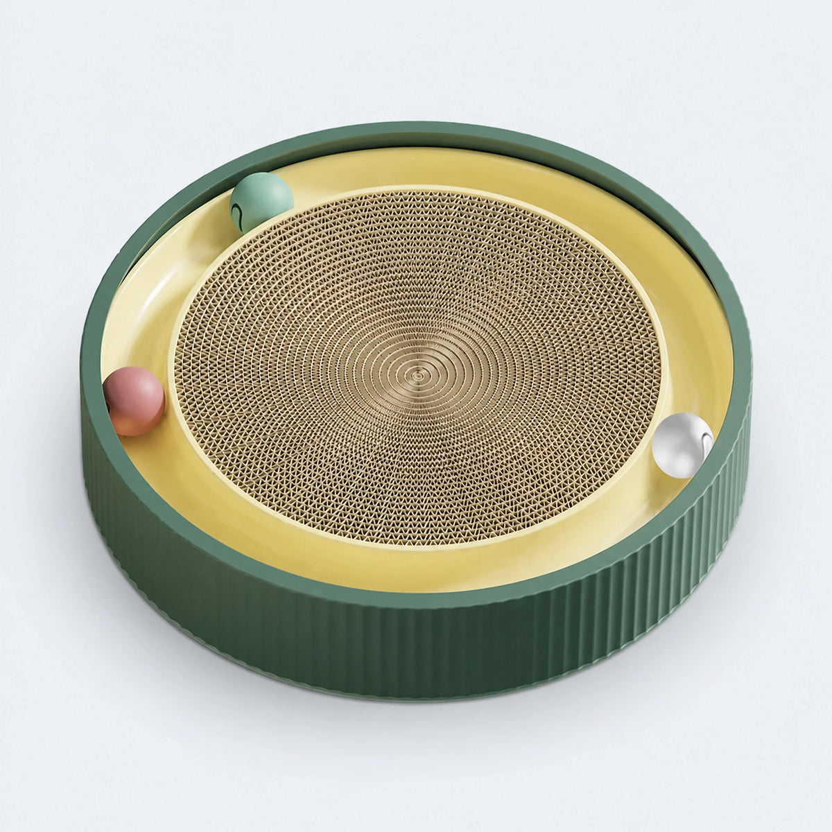 Round Cat Scratcher with Ball Track – 6 Styles