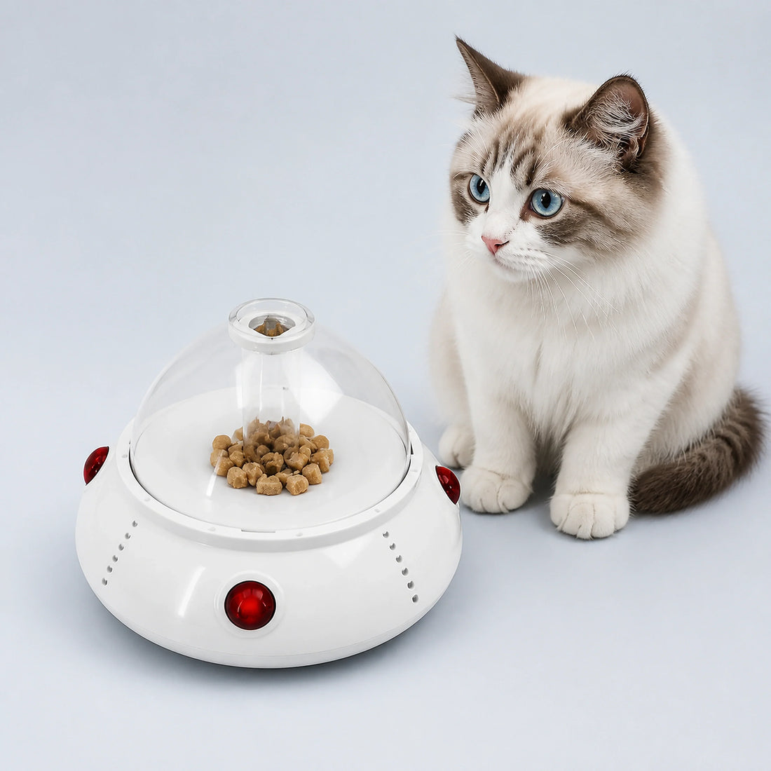 Sensor-Activated Moving Pet Treat Dispenser Toy