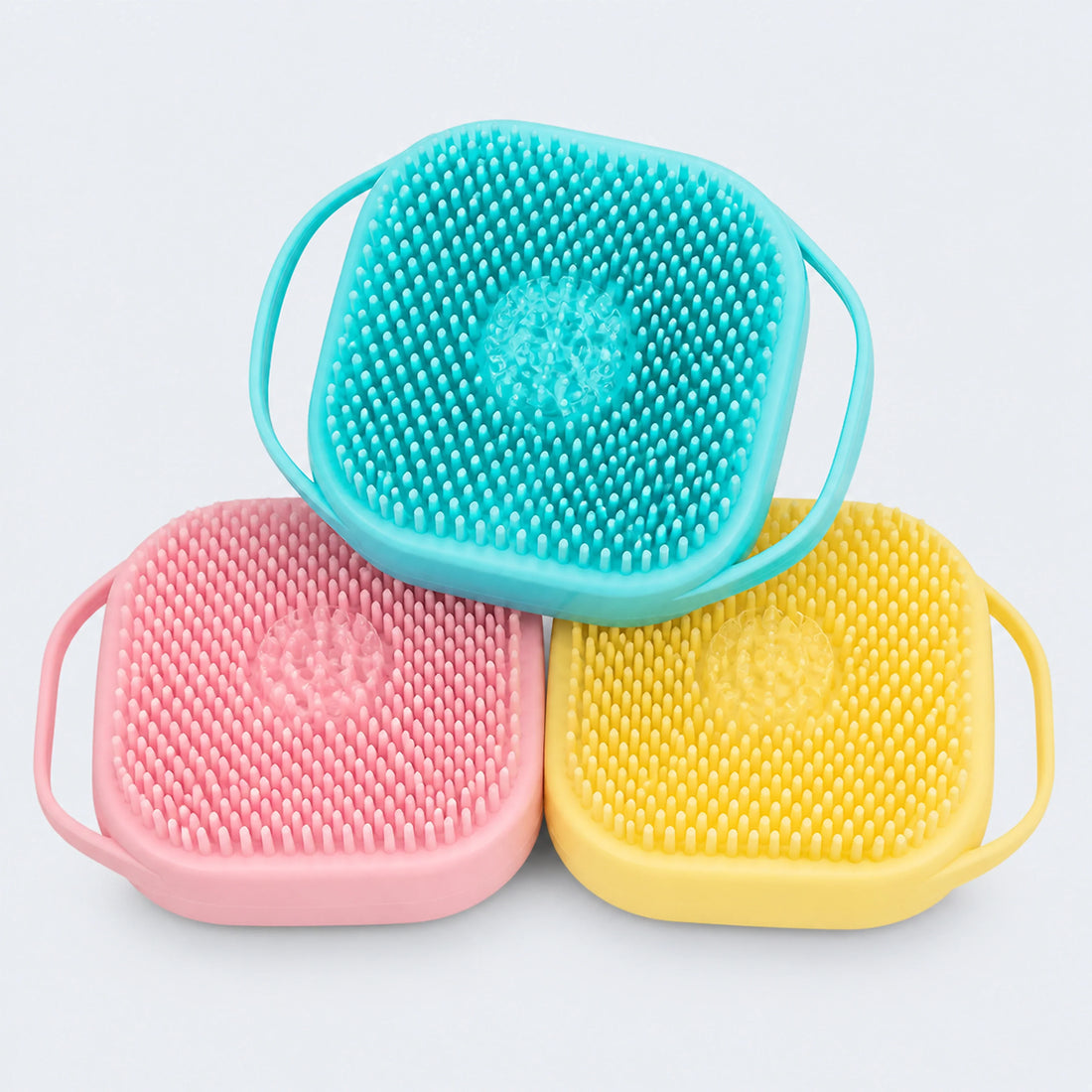 Silicone Pet Bath and Massage Brush – 3 Colors
