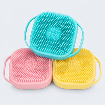 Silicone Pet Bath and Massage Brush – 3 Colors