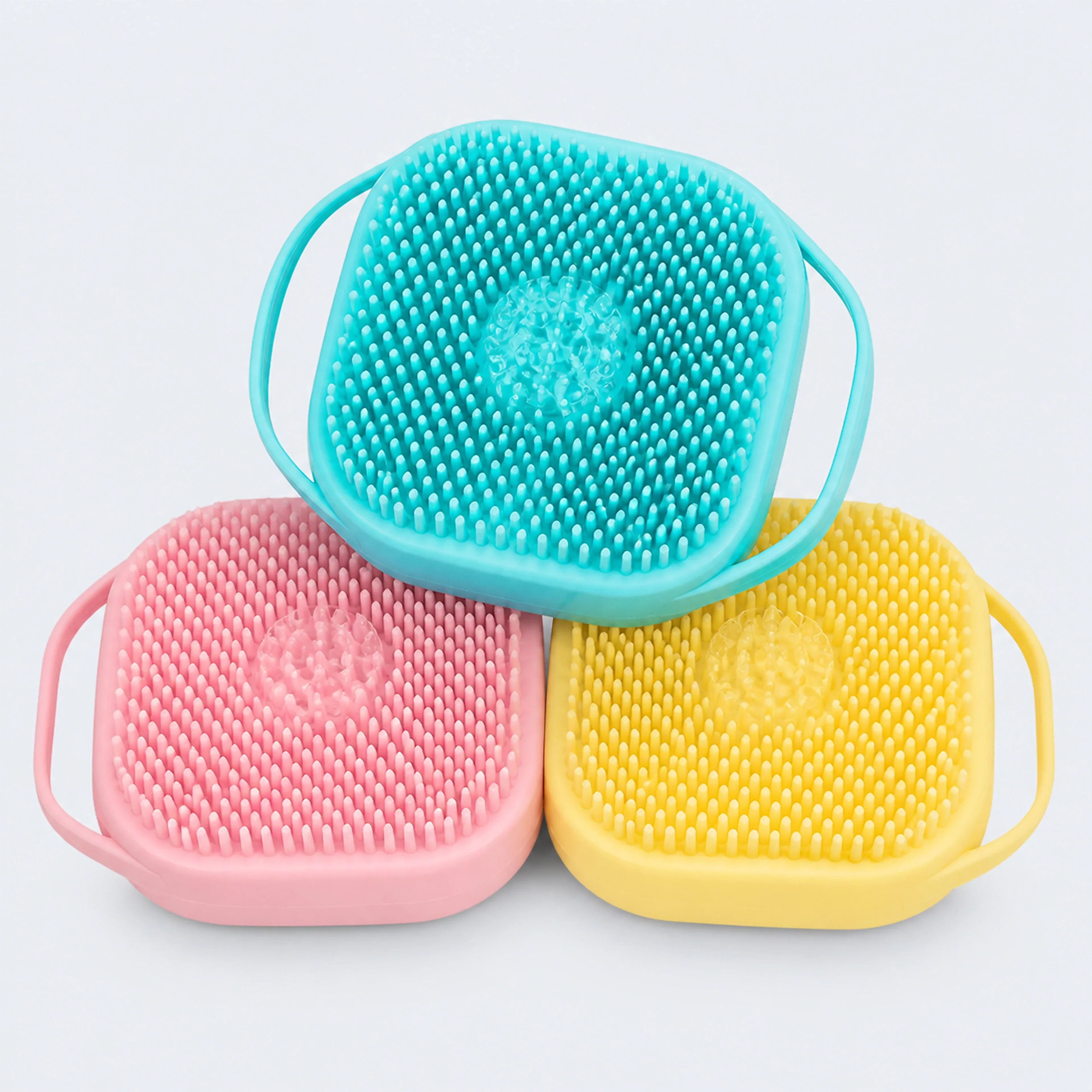 Silicone Pet Bath and Massage Brush – 3 Colors