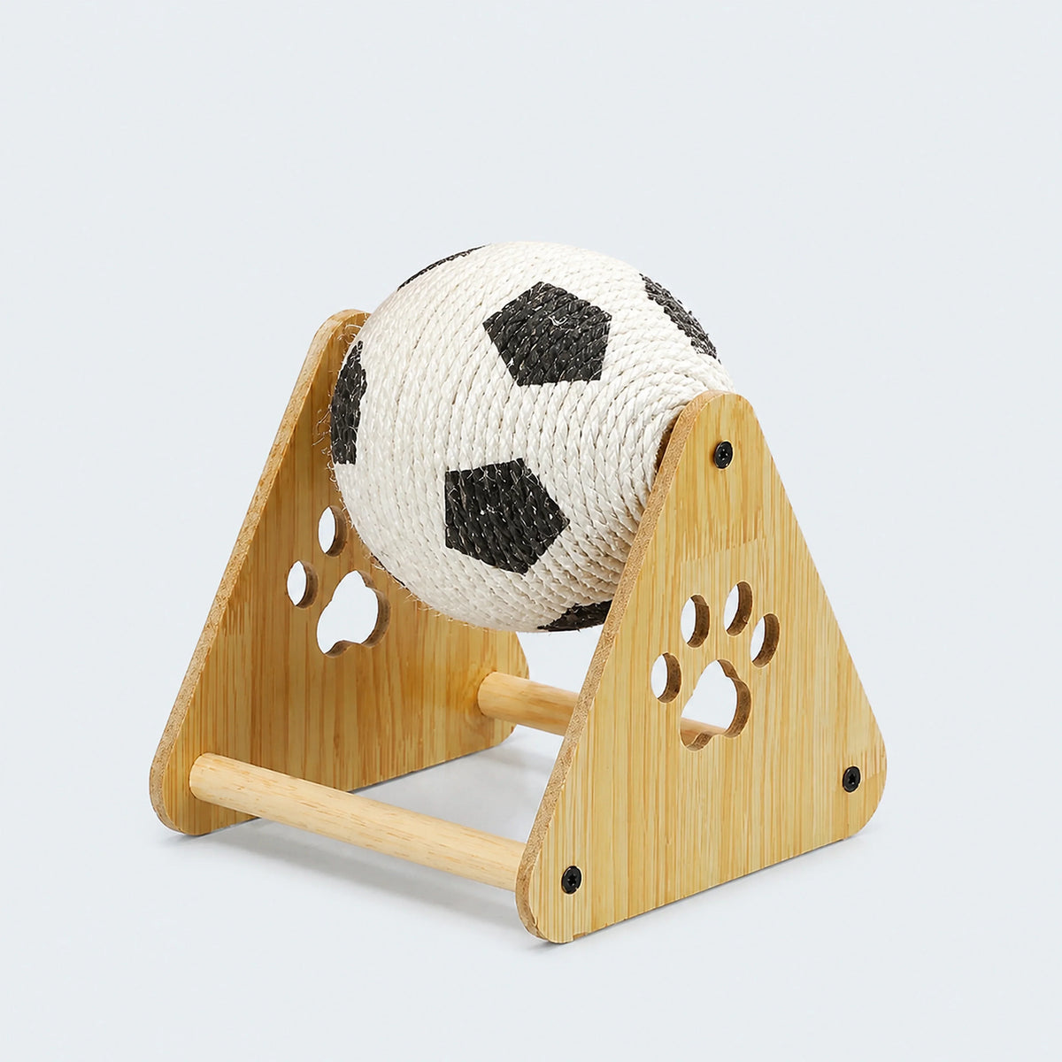 Sisal Cat Scratch Ball with Wooden Base