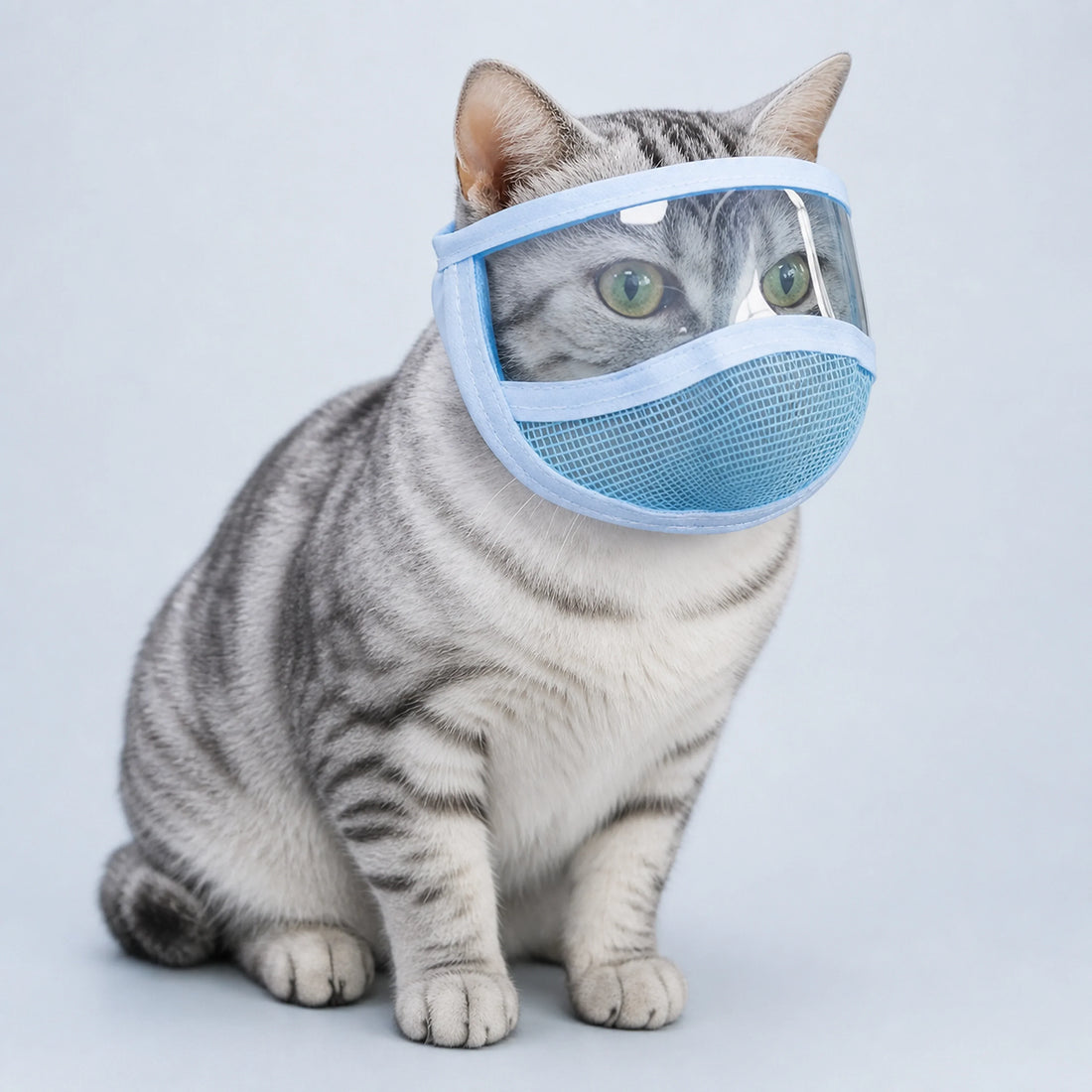 Soft Mesh Cat Grooming Headgear