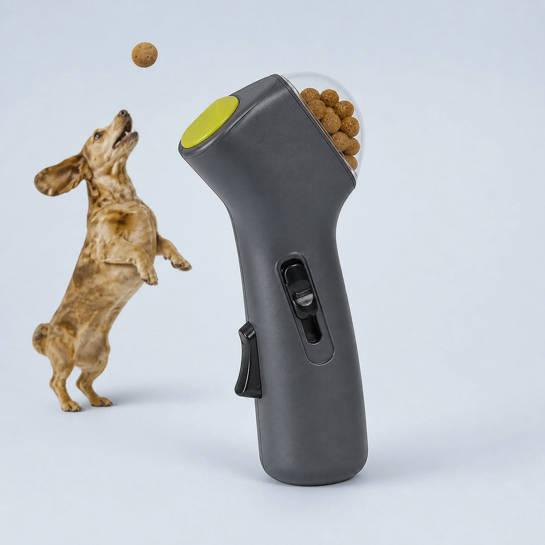 Spring-Loaded Pet Treat Launcher – 3 Options
