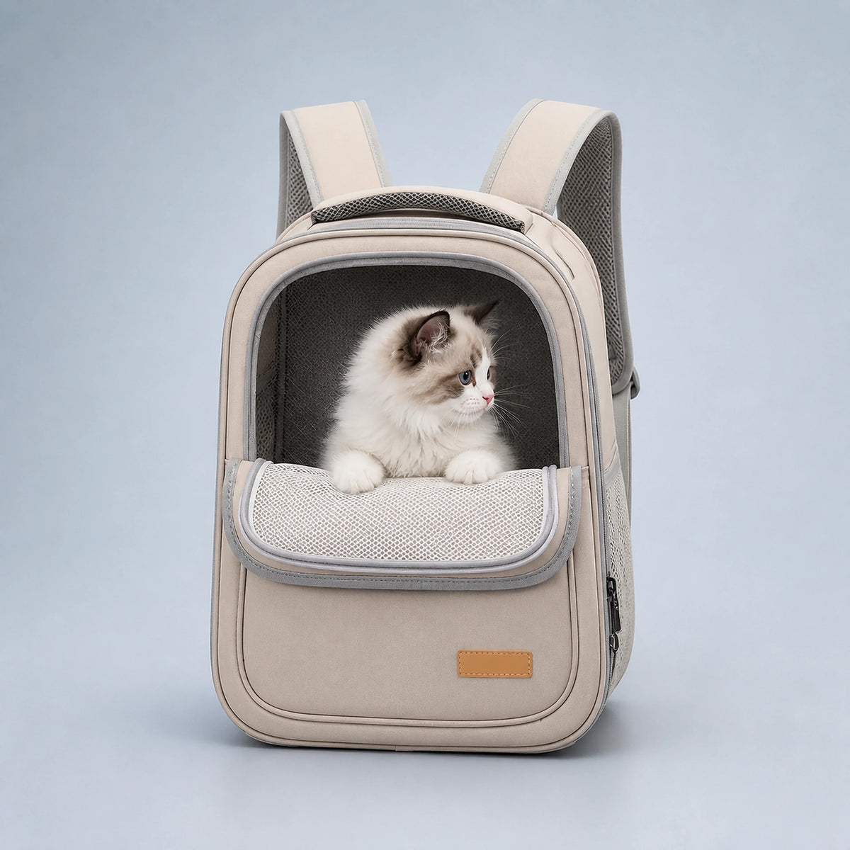 Structured Mesh-Front Pet Carrier Backpack – 3 Styles