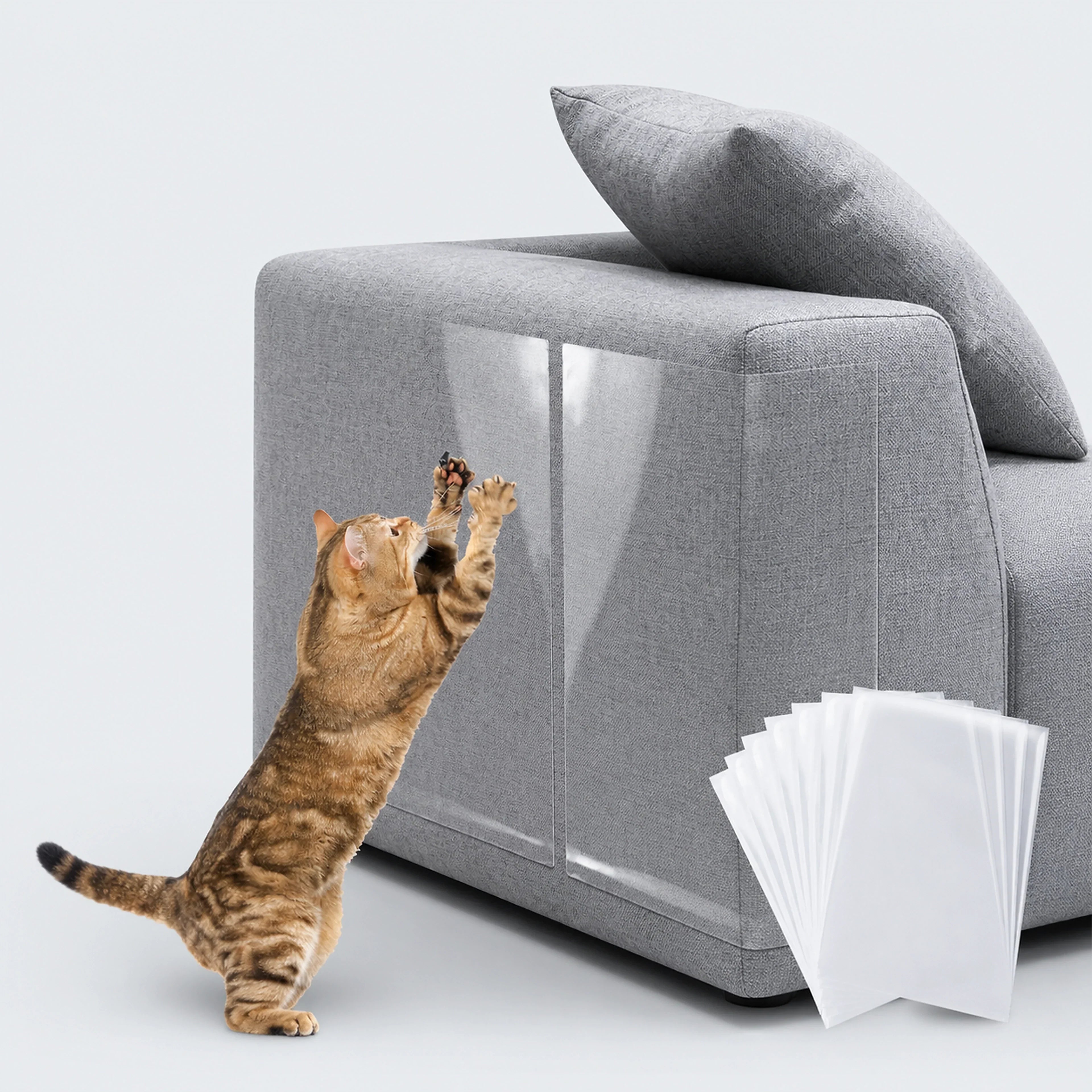 Transparent Cat Scratch Deterrent Furniture Film – 10, 20, or 30 Pieces