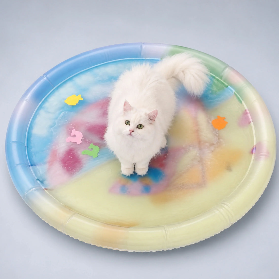 Water-Filled Sensory Play Mat for Cats – 26 to 42 in
