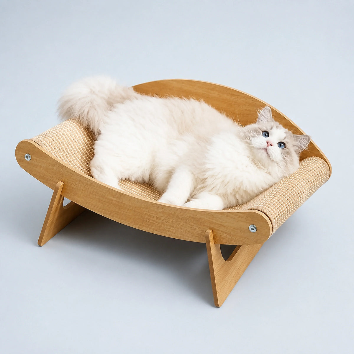 Wooden Cat Scratcher Couch Bed